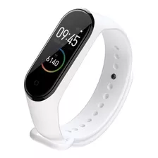 Smartband Nictom Deportiva Nt03 0.96 Caja Negra, Malla Blanca De Silicona Nt03