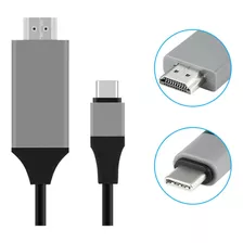 Cabo Tipo C Macho Para Hdmi Macho Usb 1.5m