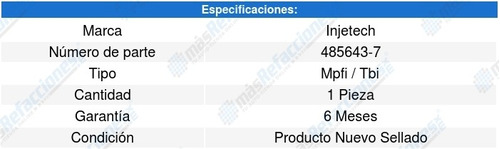 Repuesto Inyector Combustible Lemans 4cil 2.0l 89-90 8301360 Foto 3