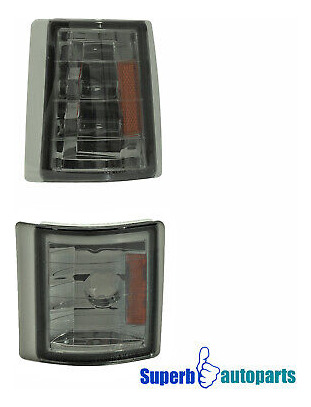 Fit 1994-1998 Gmc Yukon Sierra C/k 1500 Smoke Headlights Oaf Foto 10