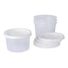 Potes De Ensalada De Frutas Con Tapa 1/4 Litro 250cc X20