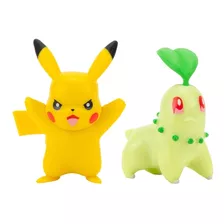 Figuras Pokemon Pikachu Y Chikorita