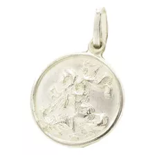 Dije De Plata San Jorge Medalla Religiosa San Jorge