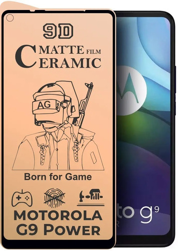 Vidrio Protector Cerámica Matte Motorola Moto G9 Power Tiend
