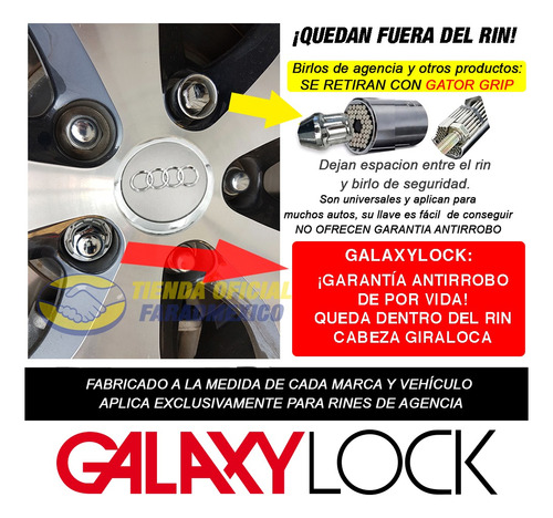 Birlos Seguridad Audi Q5 Dynamic Galaxylock Envo Gratis Foto 7