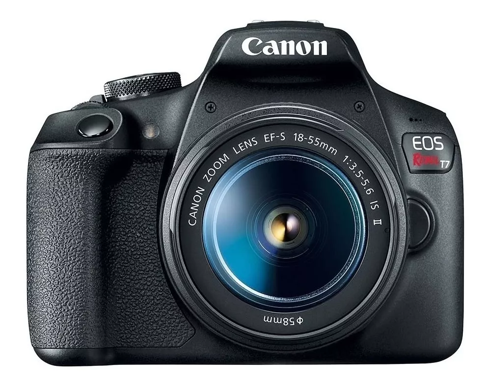  Canon Eos Kit T7+ + Lente 18-55mm Is Ii Dslr Cor Preto