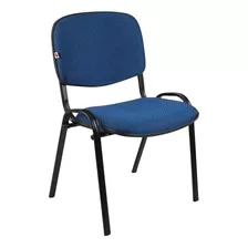 Cadeira De Escritório Shop Cadeiras Qt310s Azul Com Estofado De Tecido