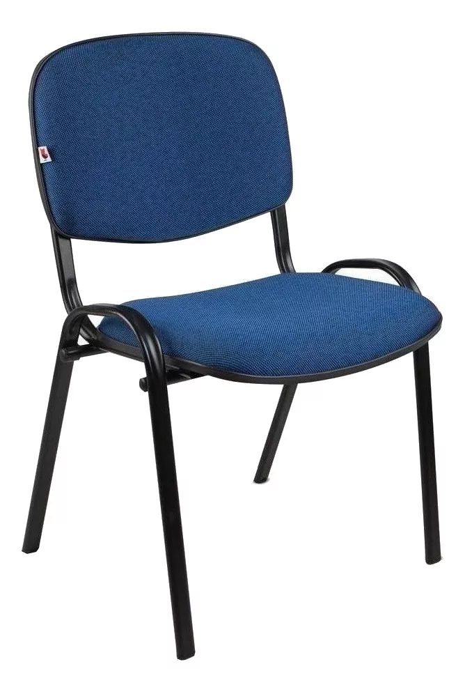Cadeira De Escritório Shop Cadeiras Qt310s  Azul Com Estofado De Tecido