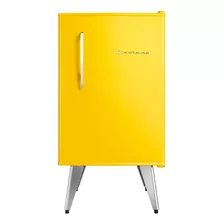 Frigobar Retrô Com Freezer 76 Litros Brastemp Amarelo