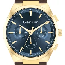 Relógio Calvin Klein Distinguish Masculino Couro Marrom - 25