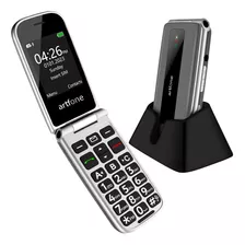 Teléfono Para Ancianos Flip 4g 3g, Teléfono Celular Senior, Con Teclado Grande, Con Sos, Con Cámara, Con Linteara, Pantalla De 2,4 Pulgadas, Gris