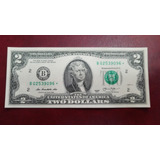 Billete De 2 Dolares 2013 Usa Reposicion Estrella Escaso