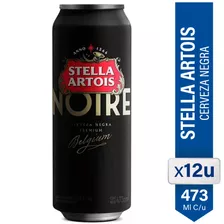 Cerveza Stella Artois Noire Negra 473ml X12 Unidades