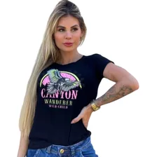 Blusa T-shirt Feminina Estampada - Canyon