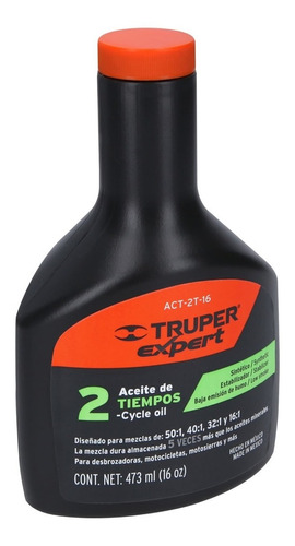 Aceite Sintético Para Motor De 2 Tiempos 473 Ml Truper 17625