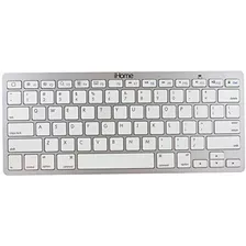 Teclado Bluetooth En Inglés Ihome iMac-k111s Plateado Con