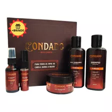 Kit De Barba Condado Floresta Cabelo Bigode Presente 5 Itens