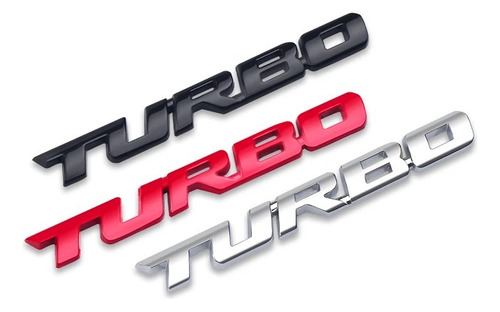 Letras Turbo 3d Auto Emblema Logo Metlico (1 Pieza) Foto 2