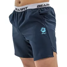 Bermuda Sport Short Bearfit Azul Marino Bolsillos Crossfit