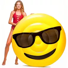 Boia Inflável Gigante Emoji Óculos De Sol Floatie Kings