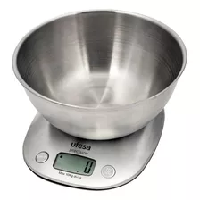 Balanza De Cocina Ufesa Acero Inox Con Recipiente 10kg Dimm