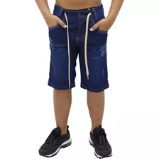 Shorts Jeans Menino Juvenil Infantil 04 Ao 16 Oferta