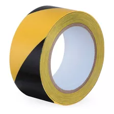 Fita Demarcação 50mm Preto/amarelo 30 Metros Carbografite