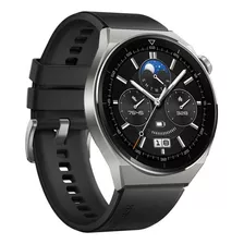 Huawei Watch Gt 3 Pro 46mm Corpo Em Titânio Spo2 Ecg Gps Cor Da Caixa Night Black Cor Da Pulseira Black Cor Do Bisel Preto