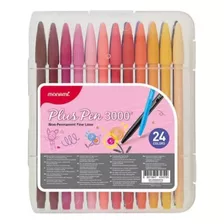 Set Marcadores Monami Plus Pen 3000 24 Colores 