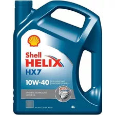 Shell Hx7 Helix 10w40 4 Litros, Doble Sello Nafta Diesel