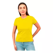 Playera Mujer Deportiva Colores Corte Dama 100% Poliéster