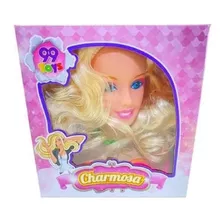 Boneca Charmosa Busto Maquiagem E Cabelo Brinquedo Menina