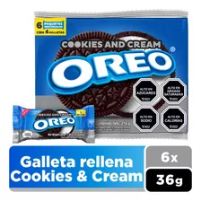 Galletas Oreo® Sabor Cookies & Cream 6 Un. 36g C/u