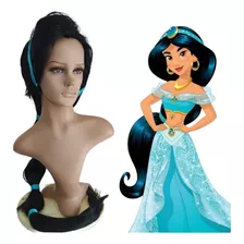 Peruca Fantasia Cosplay Personagem Princesas Jasmine