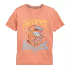 Polera Niño Old Navy Gráfica Manga Corta Rosa