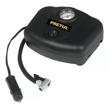 Compresor De Aire Mini A Batería Portátil Pretul Comp-12p 0l 0w 12v Negro