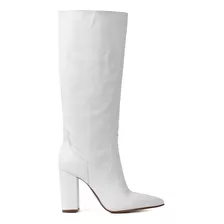 Botas Largas Mujer Caña Bucanera Taco Alto Cuero Fiori 8305