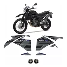Kit Adesivos Yamaha Xt 660r 2015 Preta 10434
