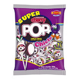 Pirulito Super Cherry Pop Cereja Preta Original SamÂ´s 25und