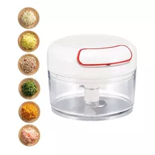 Mini Triturador Manual Multiprocessador 2 Lâminas Inox Alho