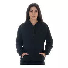 Blusa Moletom Liso Capuz Bolso Casaco Inverno Frio Agasalho