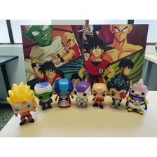 Set De Muñecos Dragón Ball Z + Cuadro De Pared 