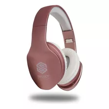 Audífonos Bluetooth Select Sound Tipo Dj Radio Fm Bth025 Color Rosa