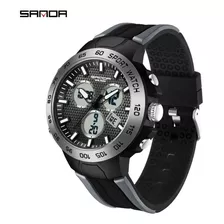 Reloj Sanda Con Cronógrafo Digital Y Luminoso Para Hombre