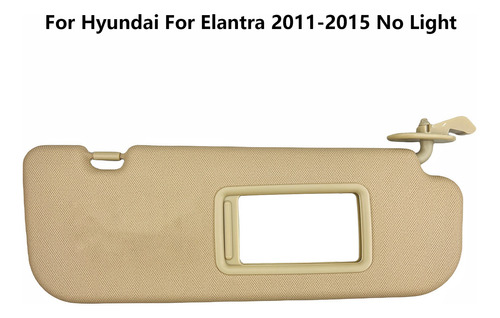 Parasol Lateral Derecho Beige Para Hyundai Elantra 2011-2015 Foto 6