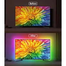 Daymeet Retroiluminación Led Para Tv, Luces Led Icrgb De 13.