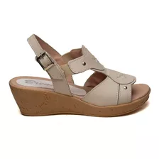 Sandalias Mujer Cuero Vacuno 100% Livianas Comodas Moda Uxia