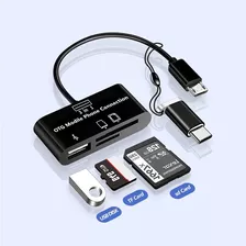 Adaptador 3 En 1. C/a Usb Para Otg,sd Y Tf Android Y Portáti