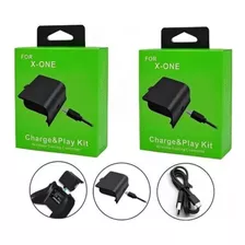 2 Unidades Baterias Carregador Com Cabo Para Xbox One S