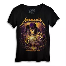 Camiseta Feminina - Metallica - Worldwired Tour